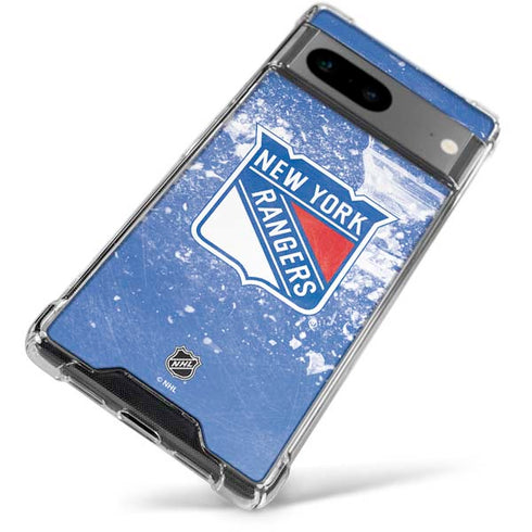 NHL New York Rangers Frozen Google Pixel 8 Clear Case